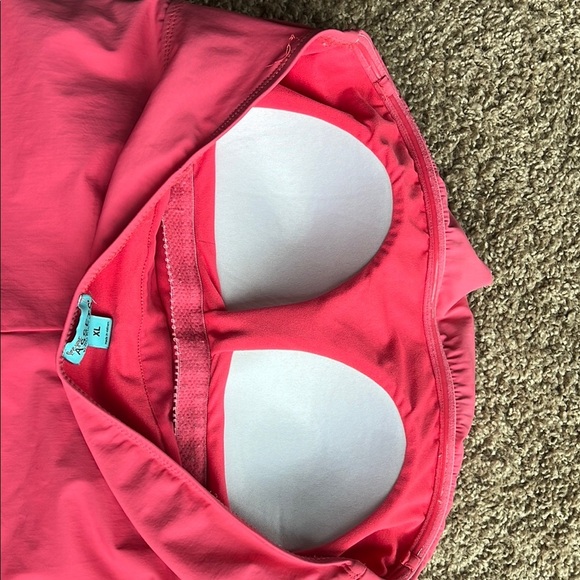 Assets By Spanx Pink One Piece Swimsuit with Ruched Sides - Picture 5 of 6